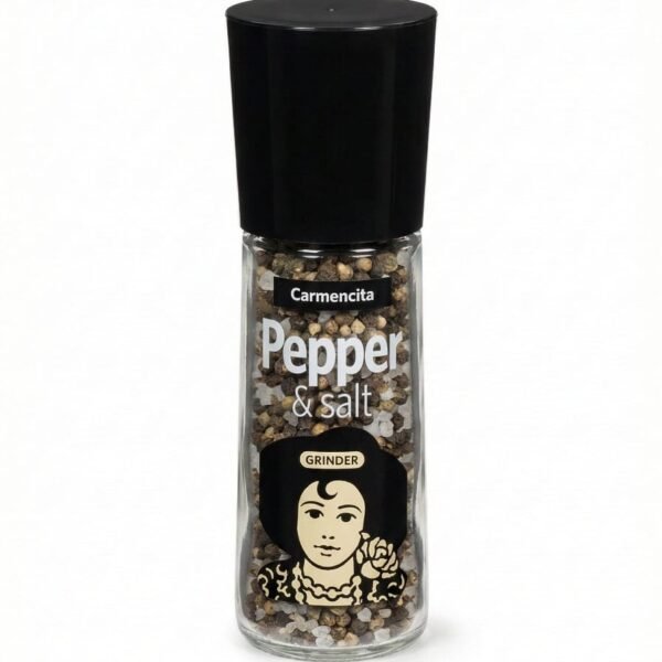 مطحنة فلفل أسود وملح البحر الأبيض كارمنسيتا 61جم